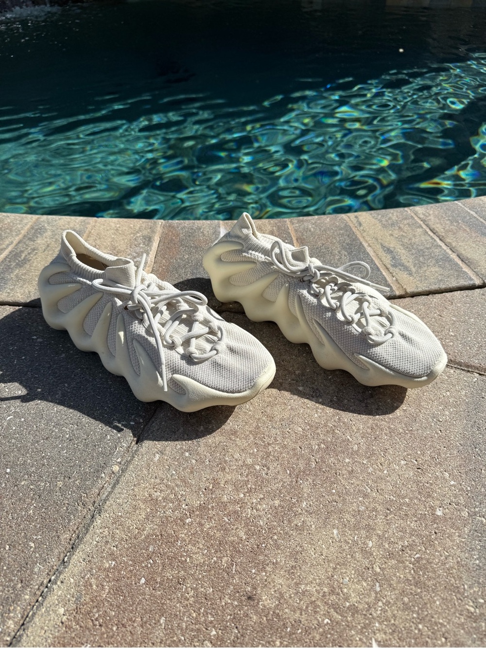 Adidas Yeezy Boost 450 Cloud White Mens Athletic Shoes